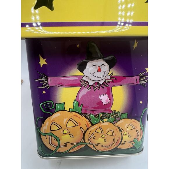 Tin Metal Halloween Lantern Scarecrow - Picture 3 of 5